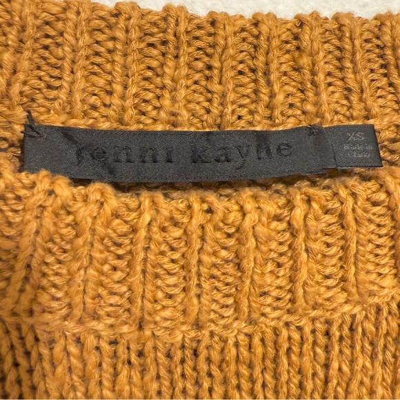 Jenni Kayne Cotton Linen Boyfriend Fisherman Amber Brown Sweater – XS - Picture 5 of 6